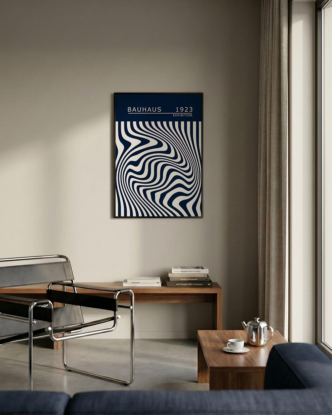 Golvend lijnenspel Poster