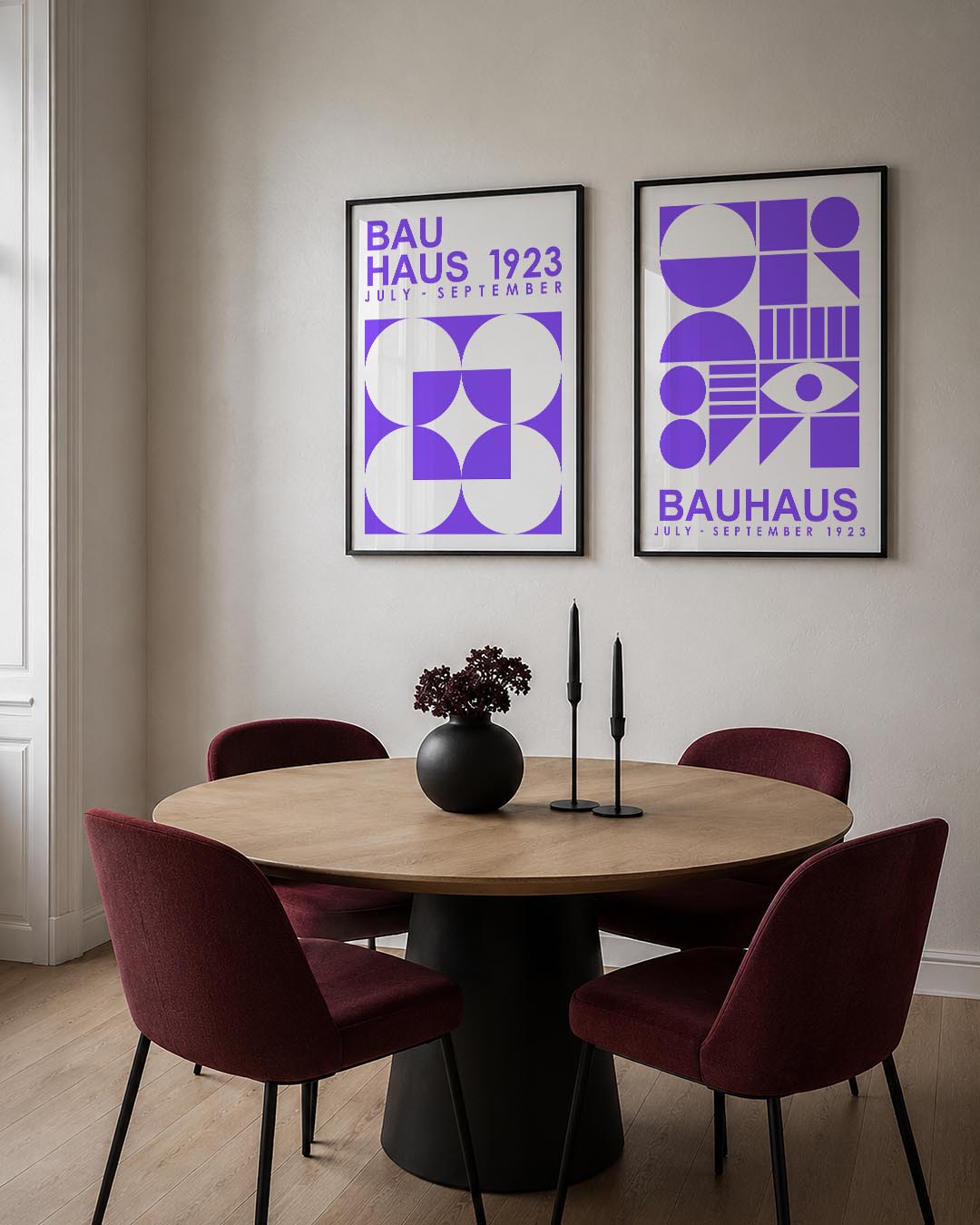 Cirkel en vierkant Posterset
