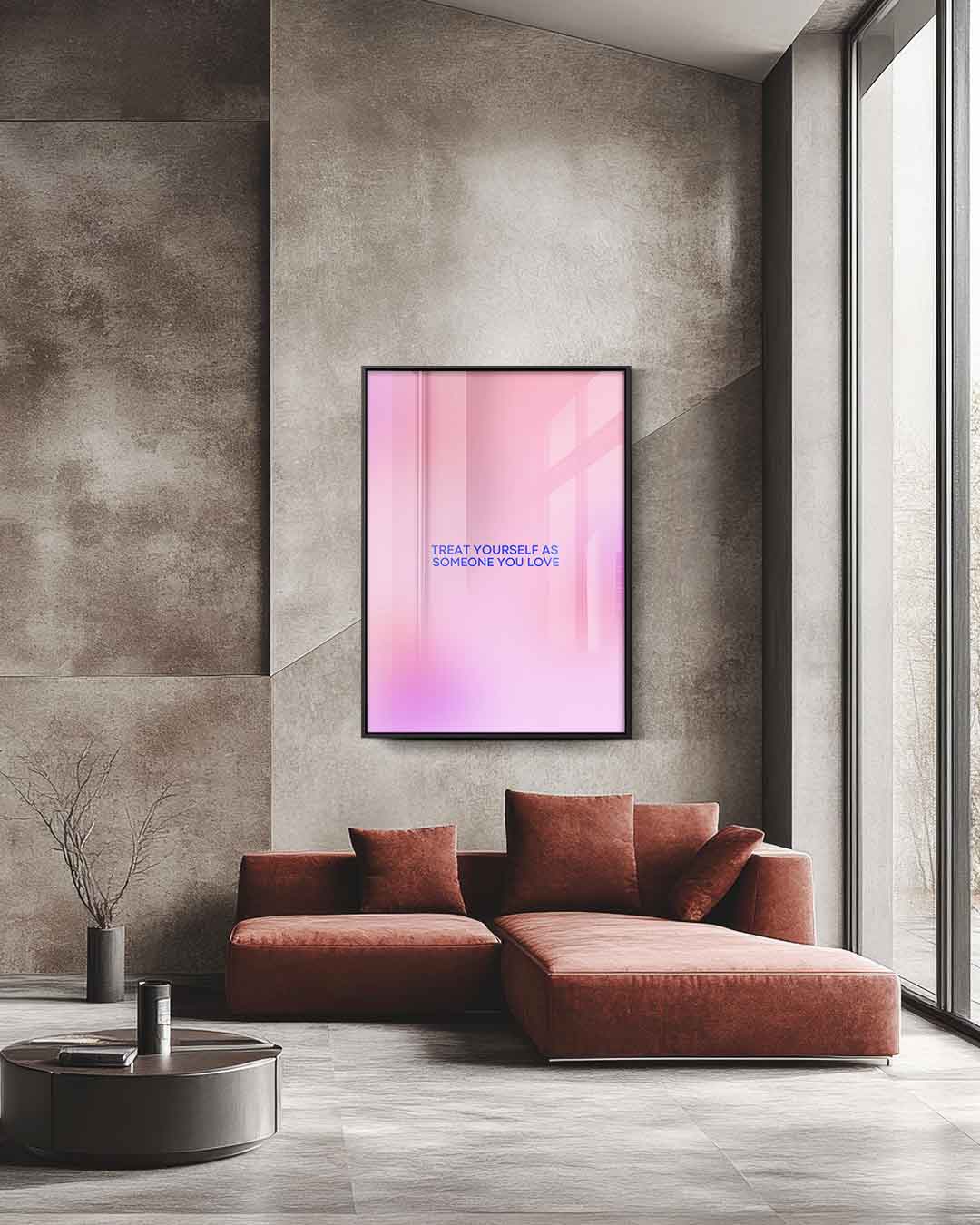 Inspirerende Zelfliefde Poster Kunstwerk-canvas-dibond-plexiglas-wanddecoratie-WallArtistic