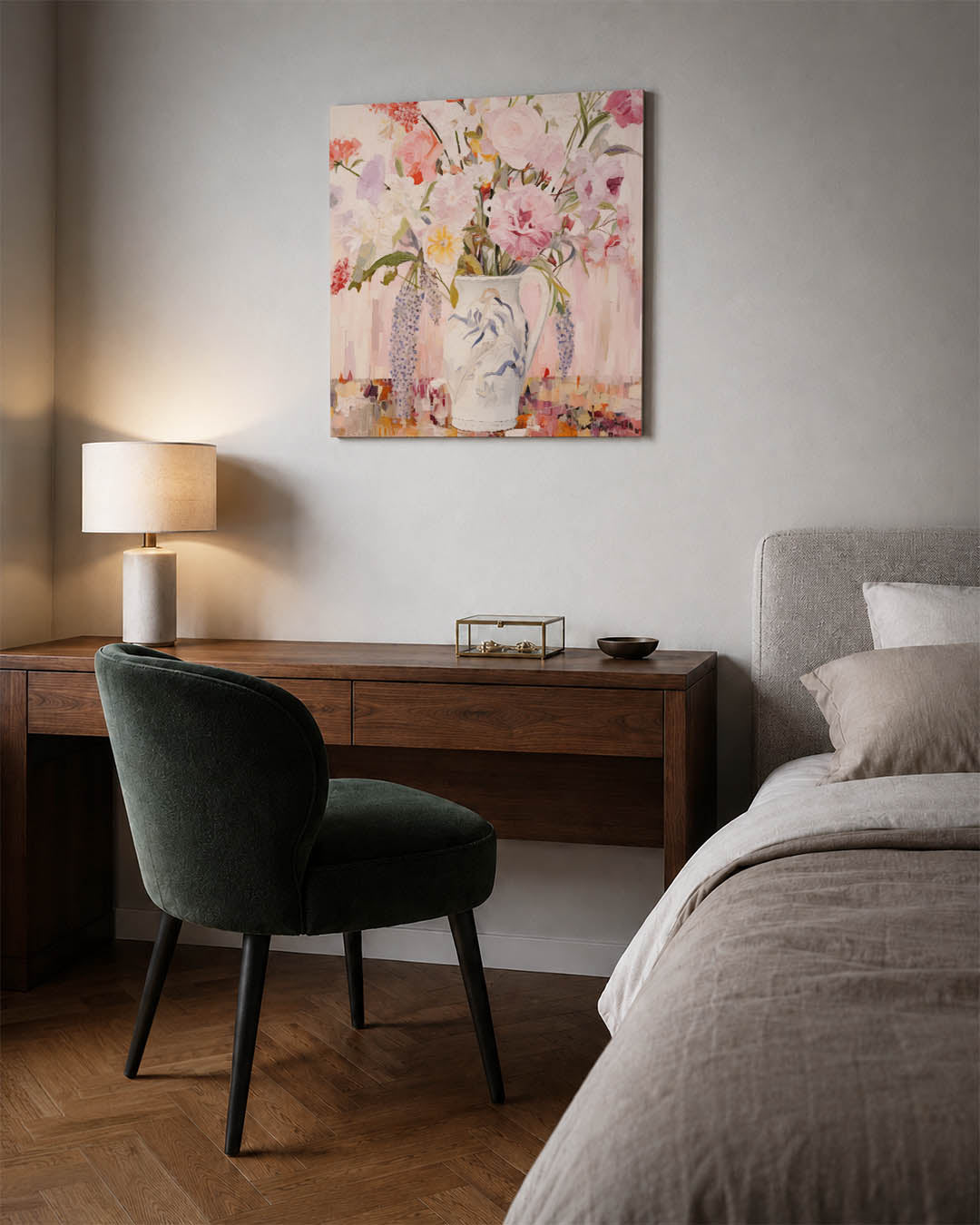 Bloemen in vaas Kunstwerk