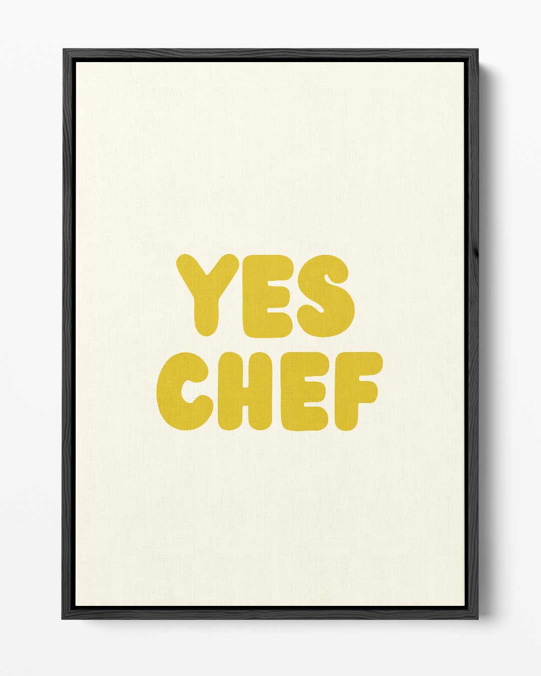 Yes Chef Keukenposter Kunstwerk-canvas-dibond-plexiglas-wanddecoratie-WallArtistic