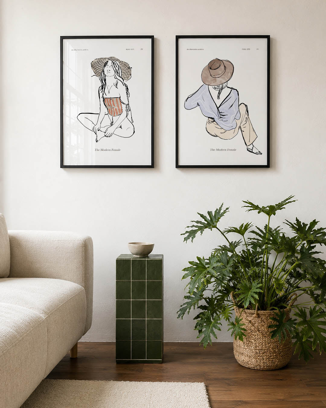 Lijnen en kleurvlakken Posterset