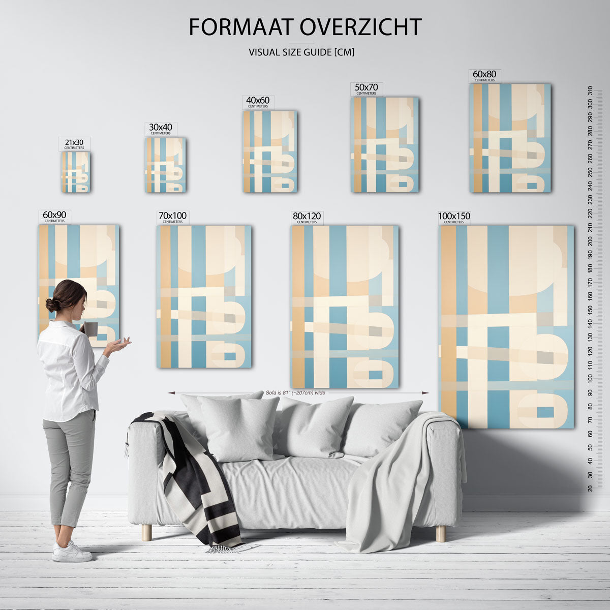 Abstracte vormen Poster