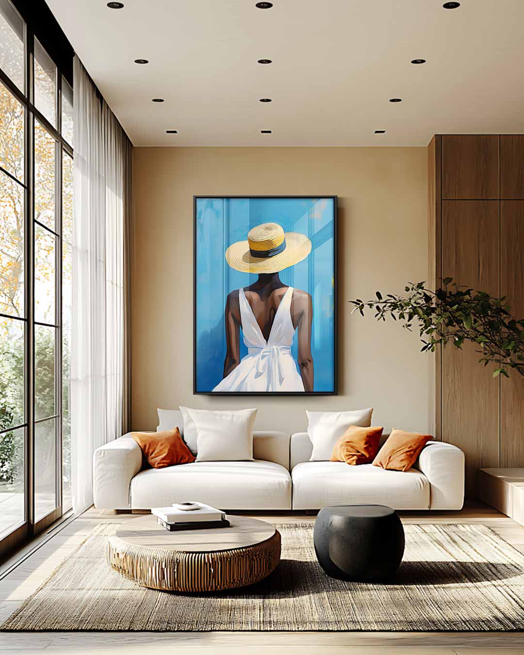 Zonsondergang Zomer Vibes Kunstwerk-canvas-dibond-plexiglas-wanddecoratie-WallArtistic
