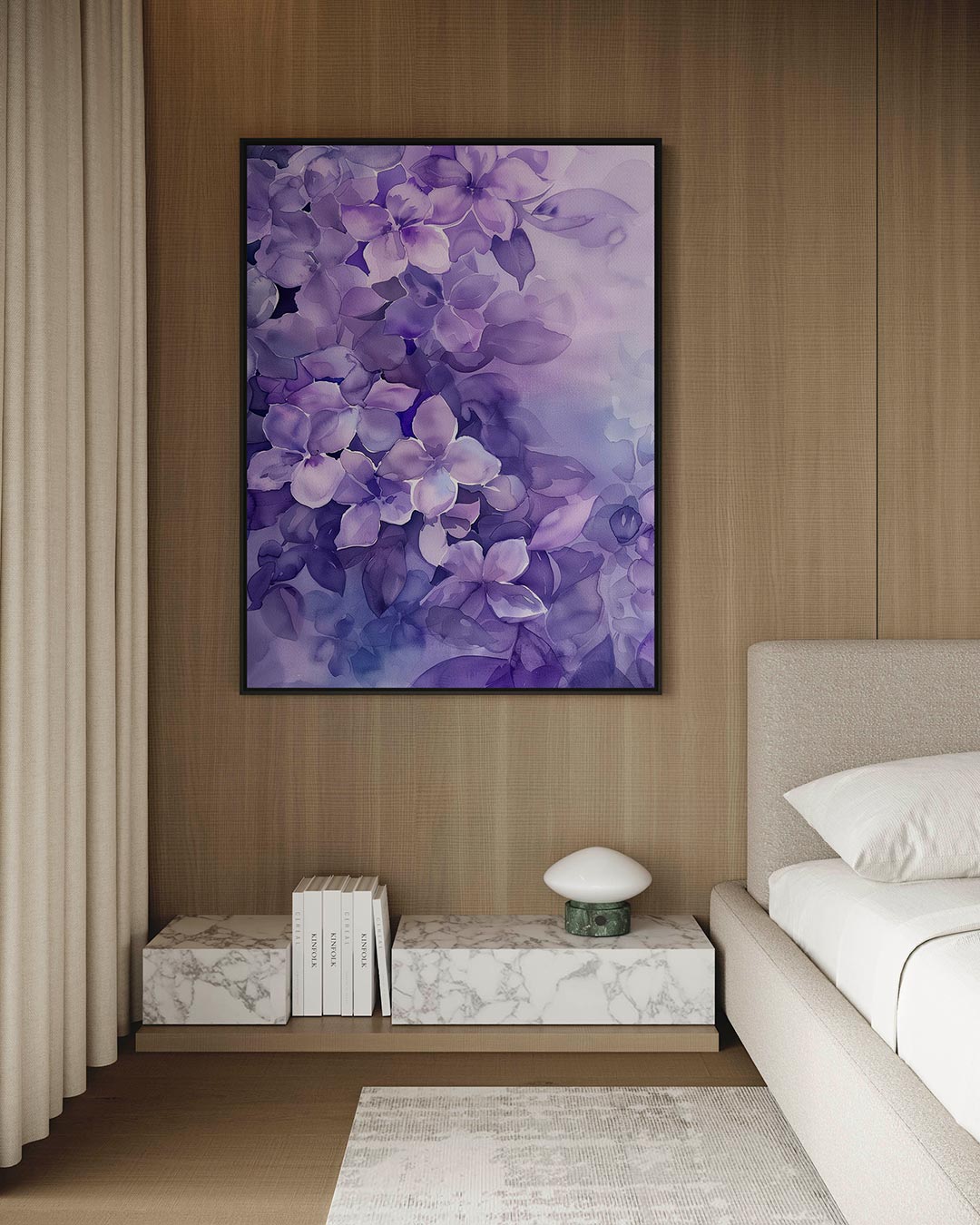 Vloeiende bloemenpracht Kunstwerk