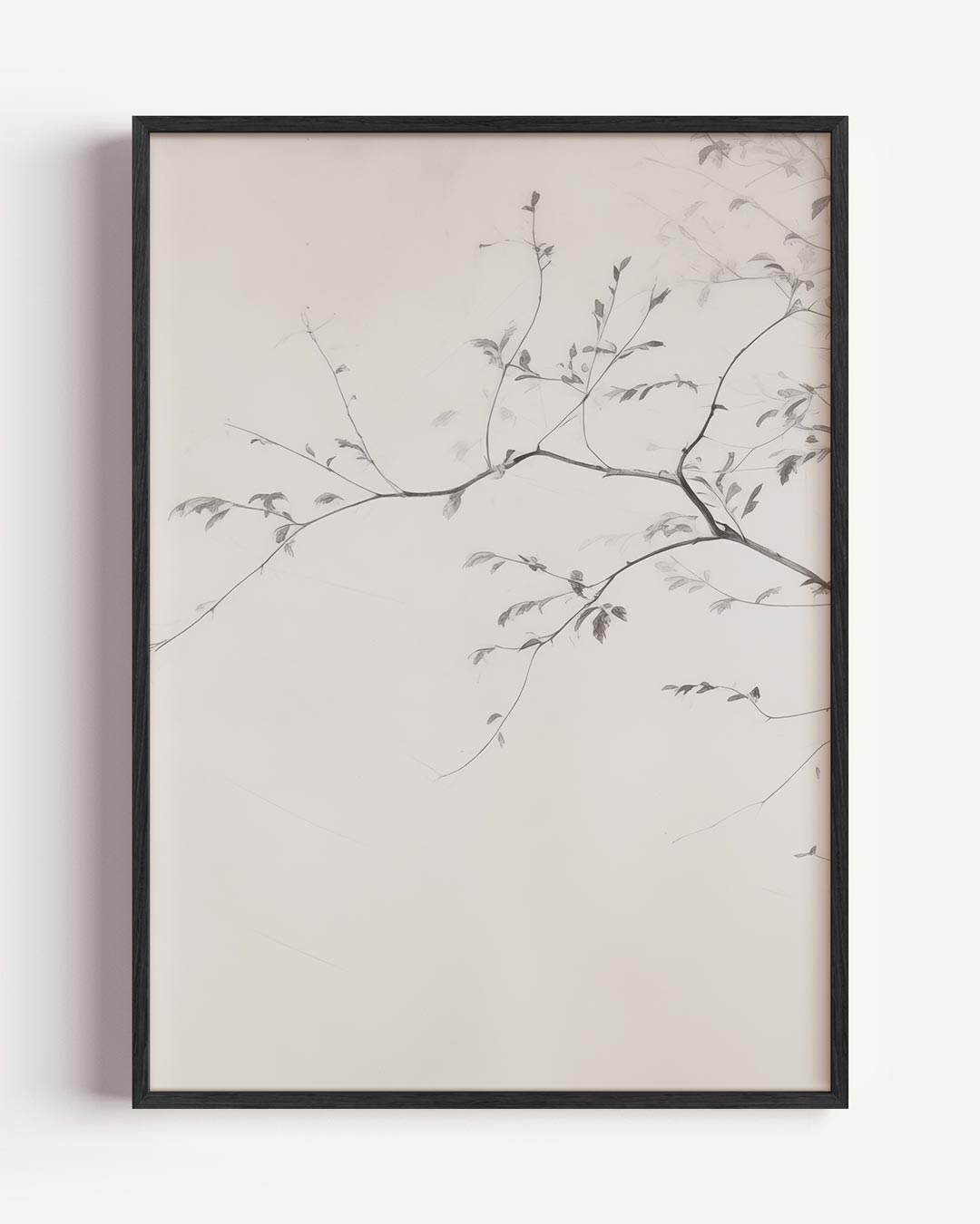 Minimalistische Boomtak Wanddecoratie Poster-WallArtistic