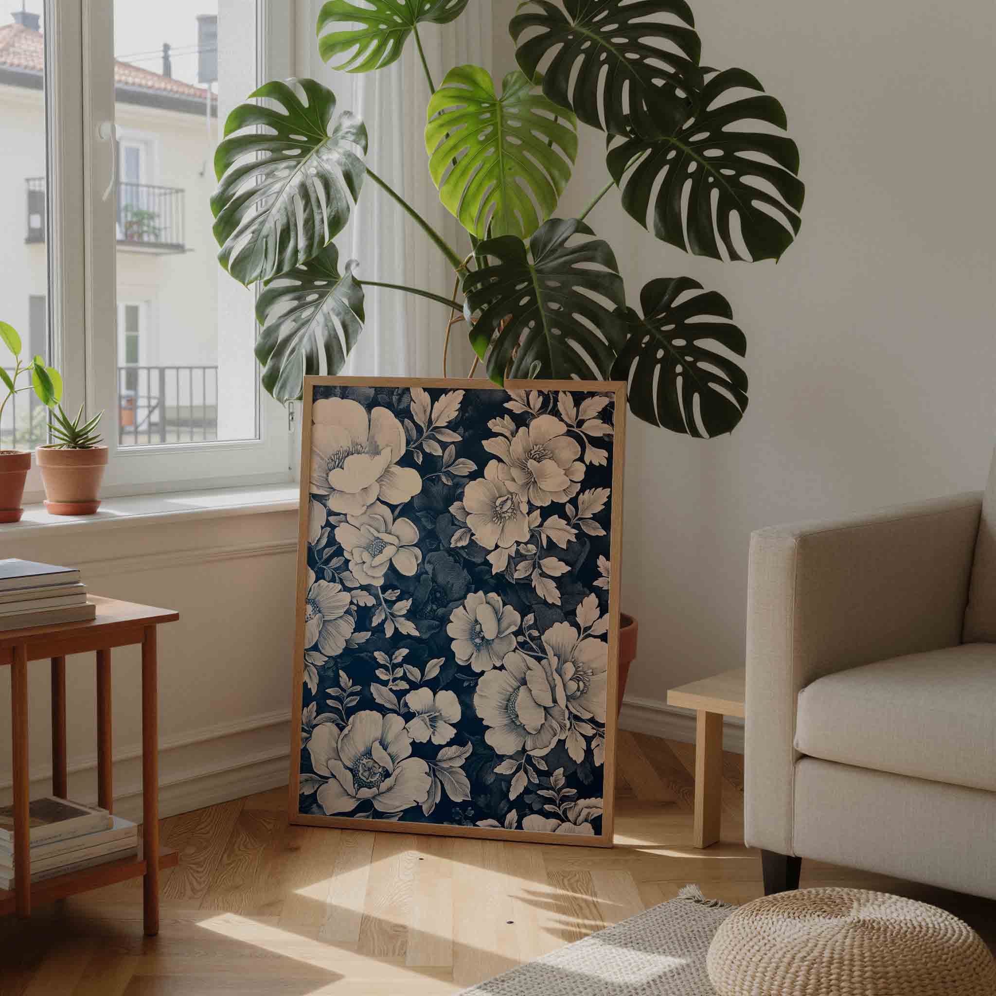 Bloemen en bladeren Poster