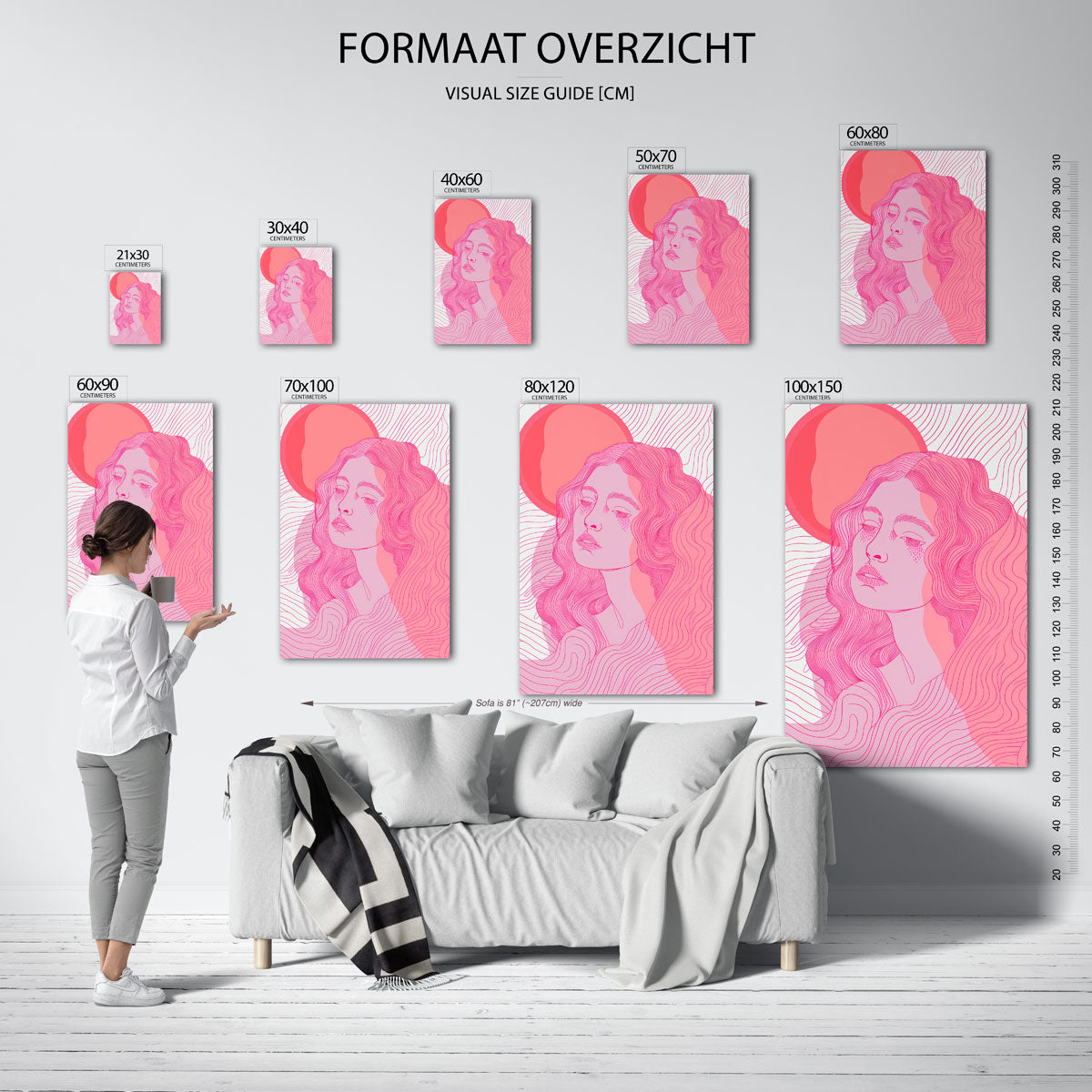 Vrouwelijk portret Poster