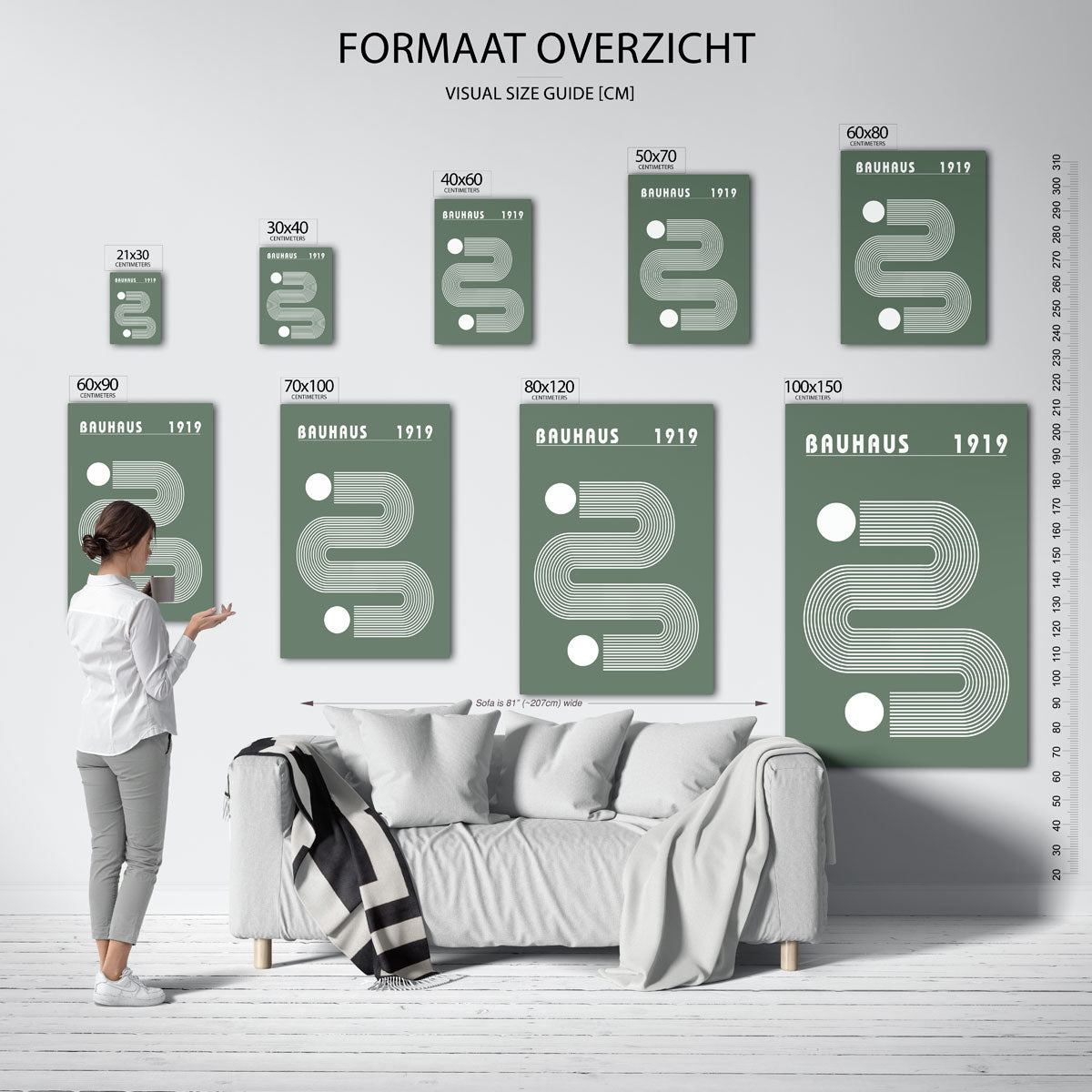 Lijnen en vormen Poster