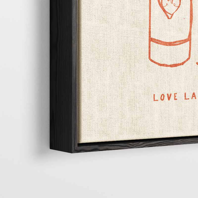 Wine Is My Love Language Kunstwerk-canvas-dibond-plexiglas-wanddecoratie-WallArtistic