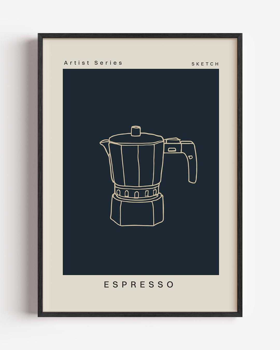 Espresso Stijlvolle Keukenkunst Poster-WallArtistic