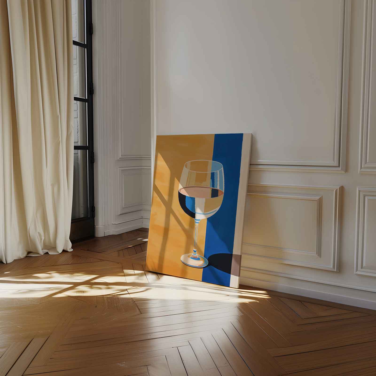 Glas in Kleurenspel Kunstwerk-canvas-dibond-plexiglas-wanddecoratie-WallArtistic