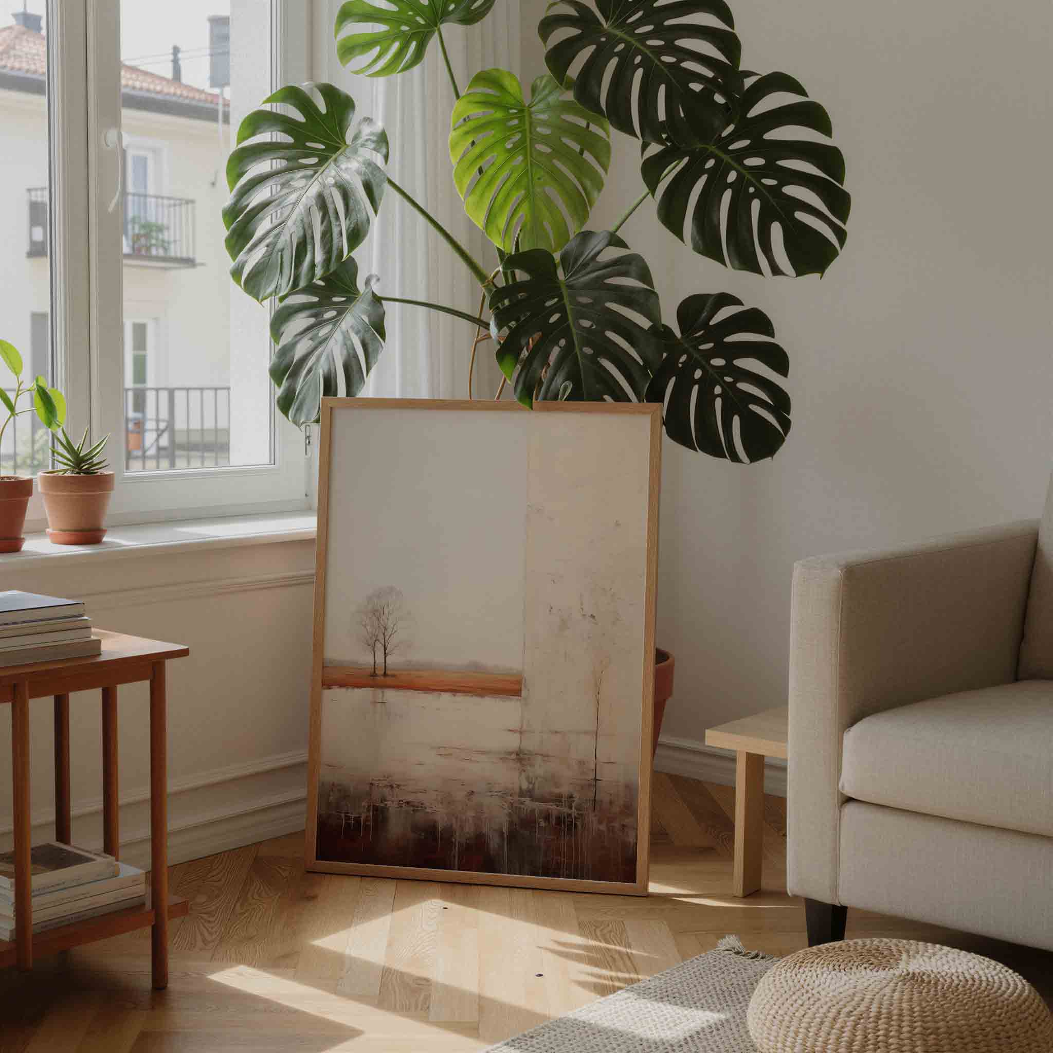 Landschap met bomen Poster