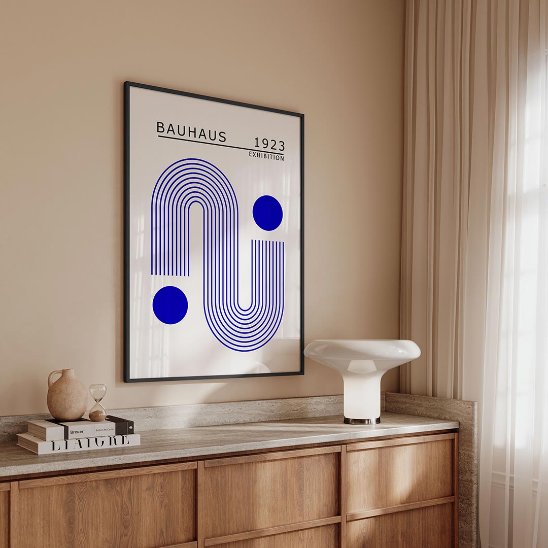 Lijnen en cirkels Poster