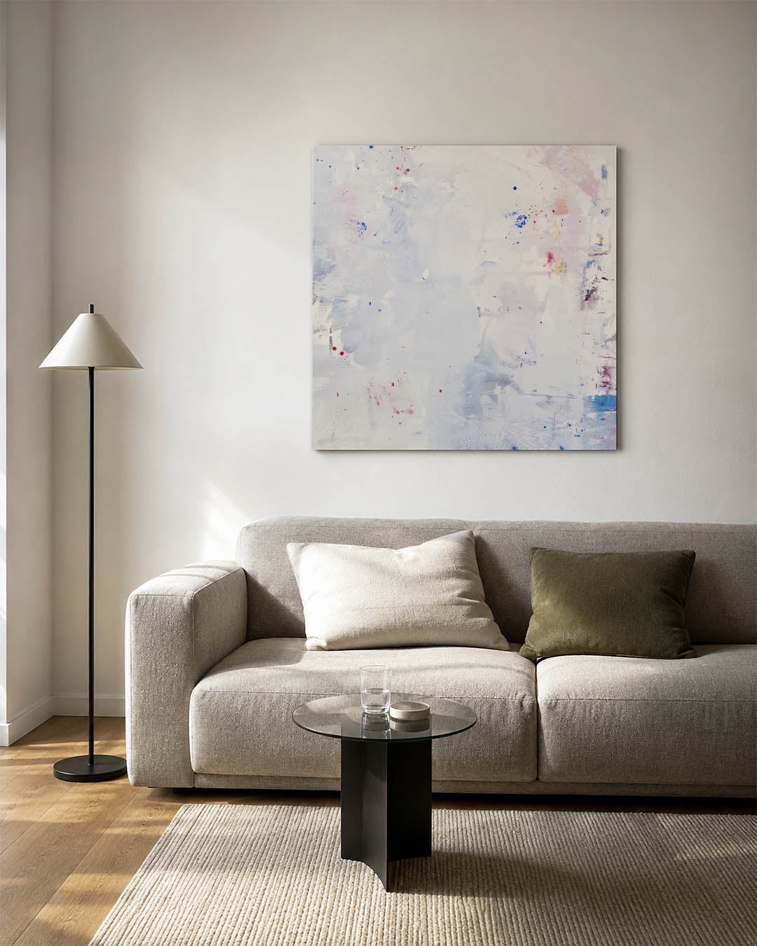 Kleurrijke vegen Kunstwerk
