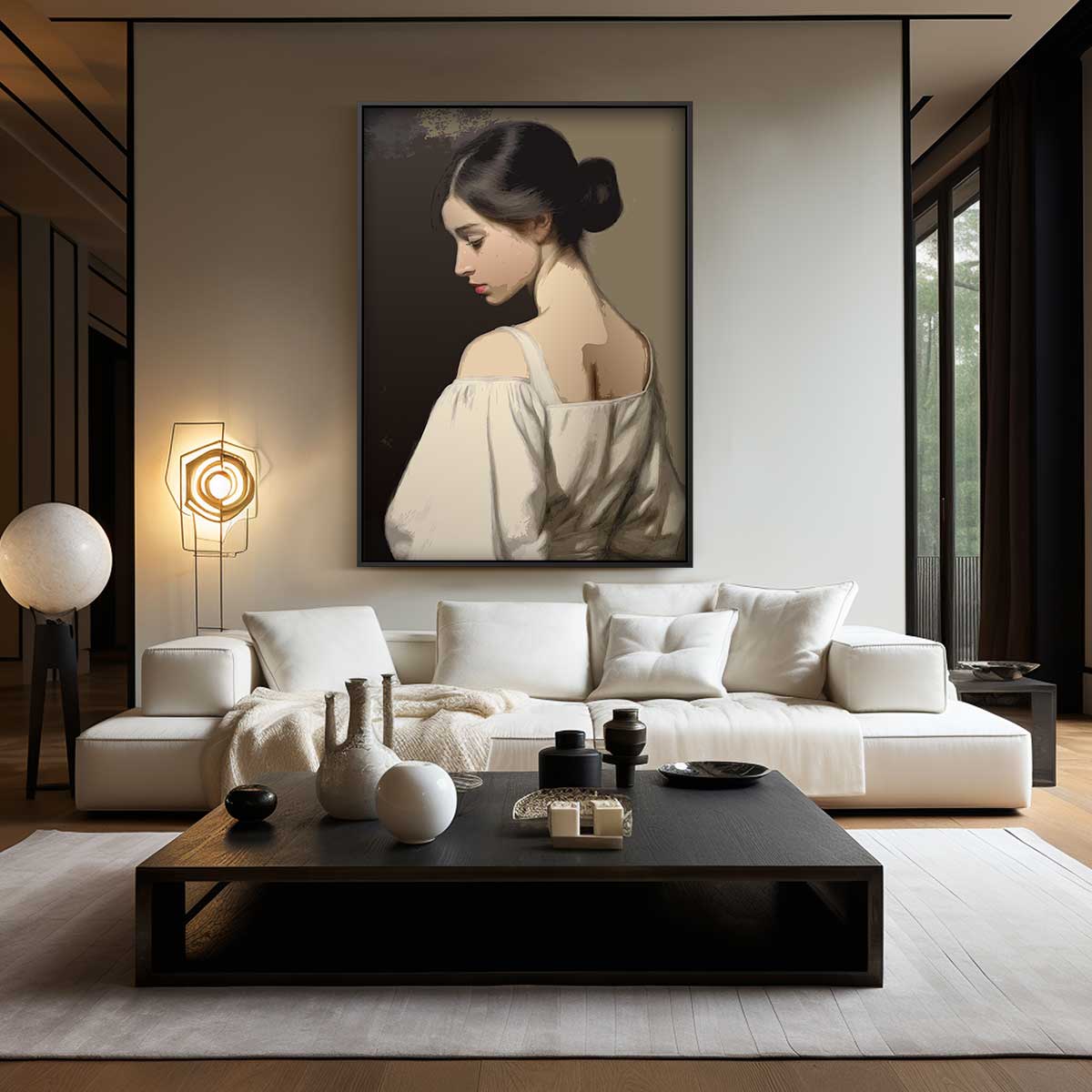 Elegante Terugblik Kunstwerk-canvas-dibond-plexiglas-wanddecoratie-WallArtistic
