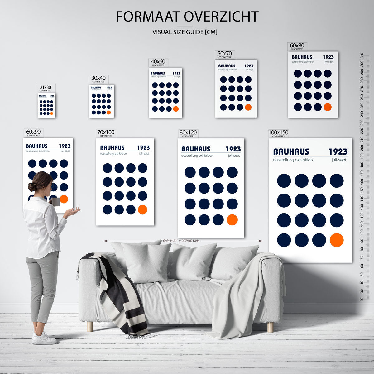 Cirkelpatroon en kleur Poster