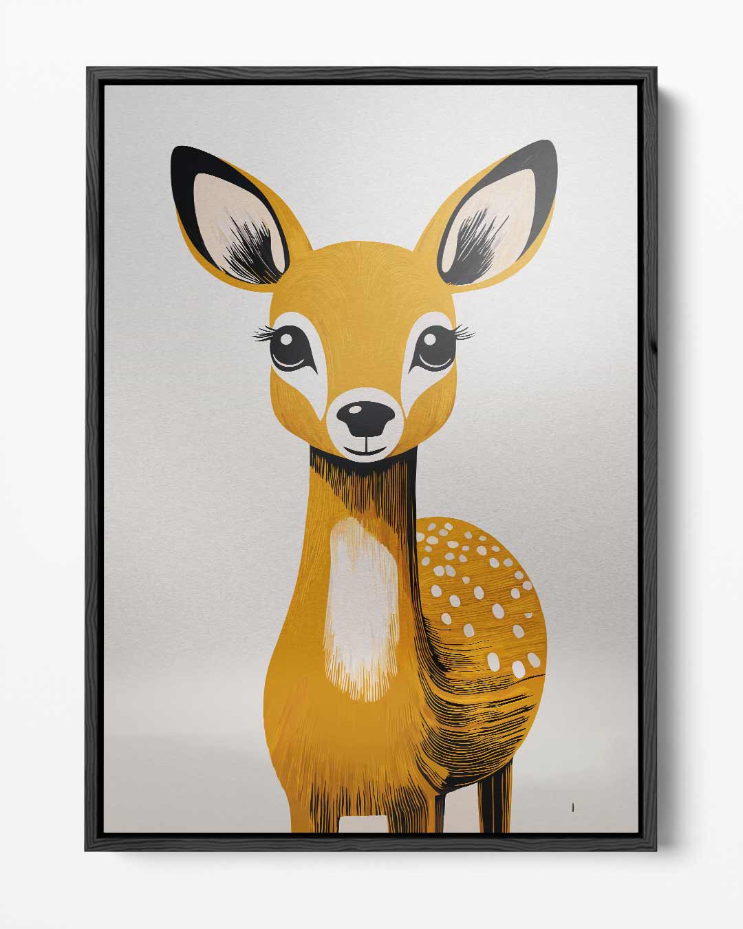 Lief Hert Portret Kunstwerk-canvas-dibond-plexiglas-wanddecoratie-WallArtistic
