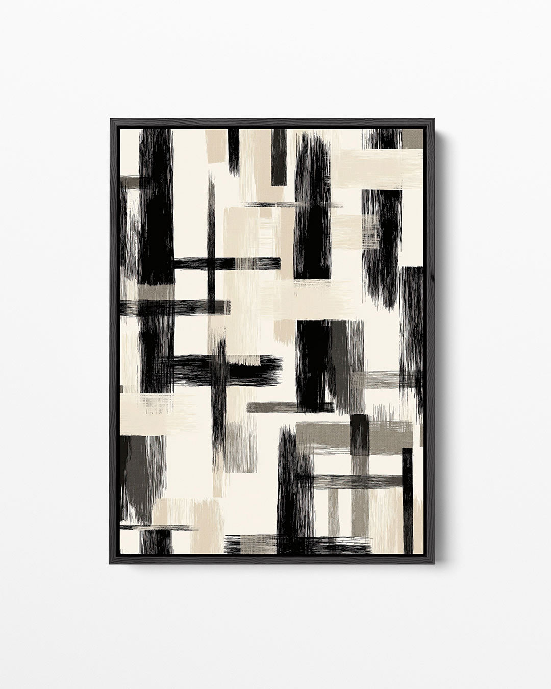 Dynamische lijnen compositie Kunstwerk