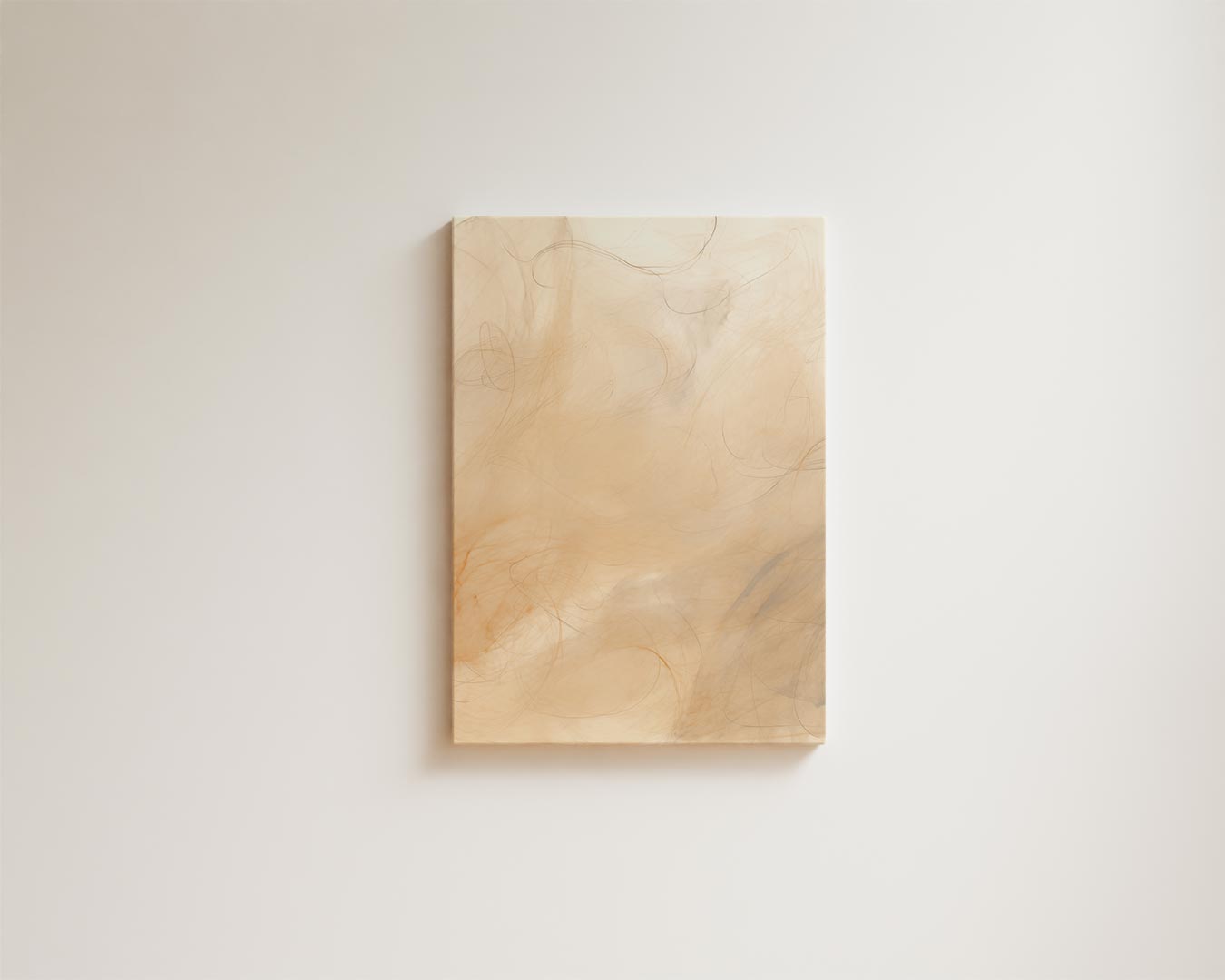 Dansende Lijnen in Amber Kunstwerk-canvas-dibond-plexiglas-wanddecoratie-WallArtistic