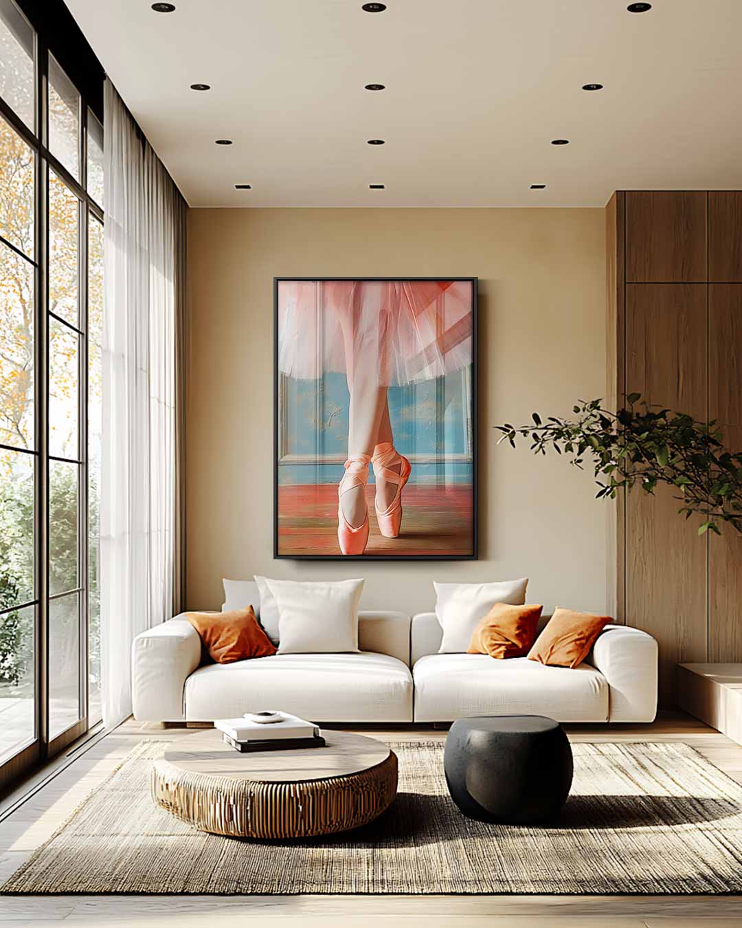Elegantie in Ballet Kunstwerk-canvas-dibond-plexiglas-wanddecoratie-WallArtistic