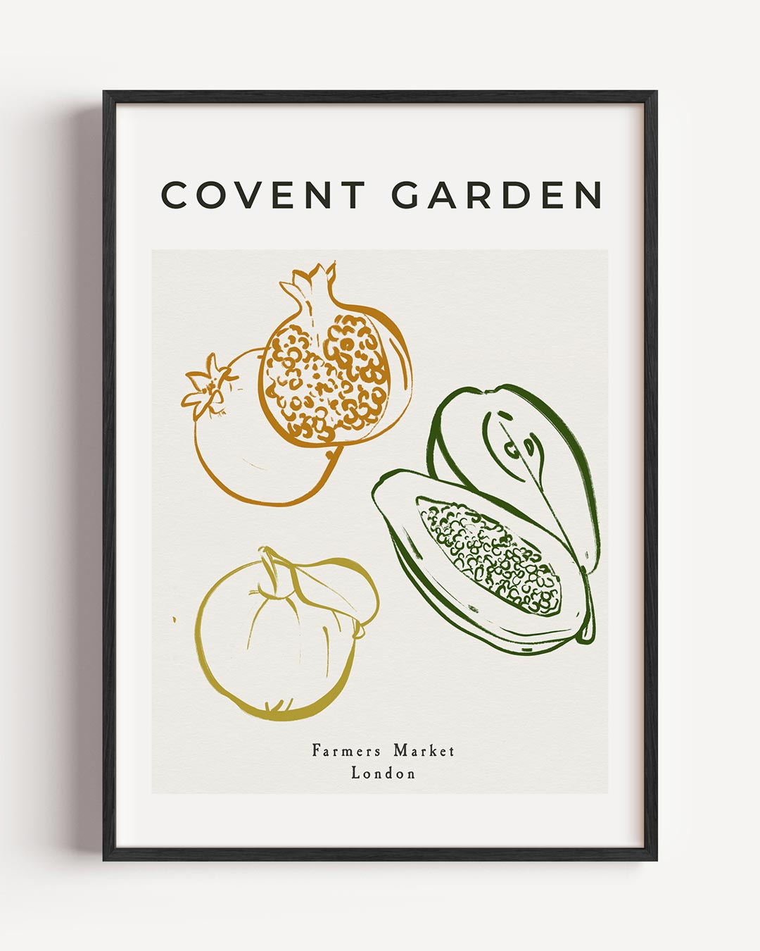 Covent Garden Farmers Market Poster-WallArtistic
