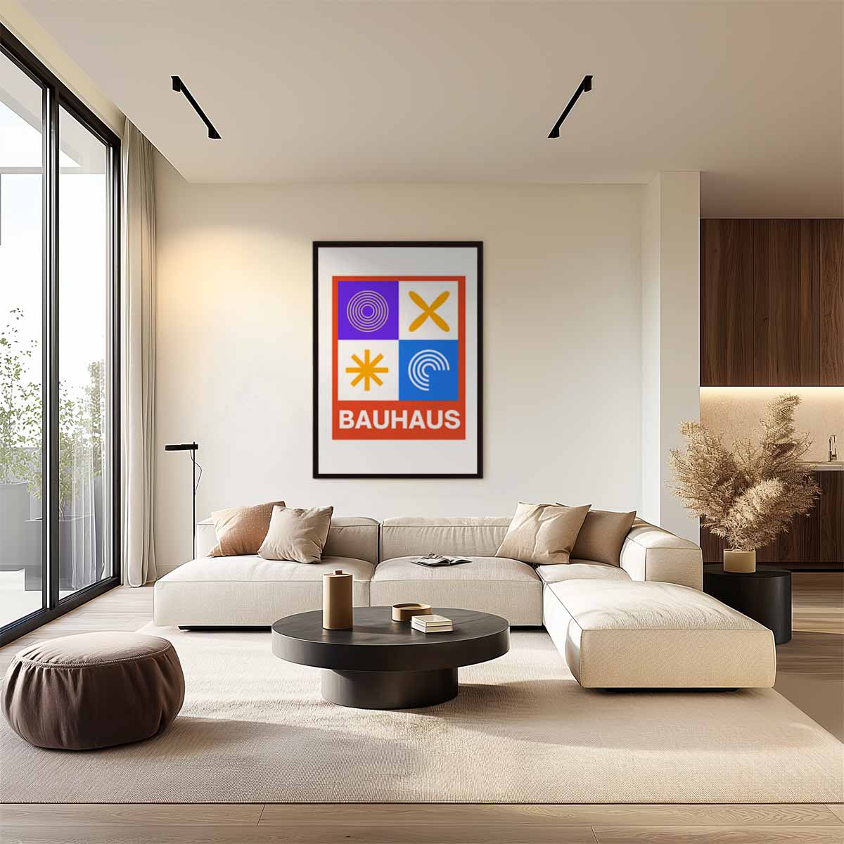 Bauhaus Stijl Grafisch Kunstwerk Kunstwerk-canvas-dibond-plexiglas-wanddecoratie-WallArtistic
