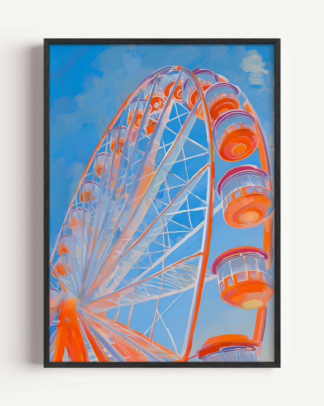 Betoverend Reuzenrad in Pastelkleuren Poster