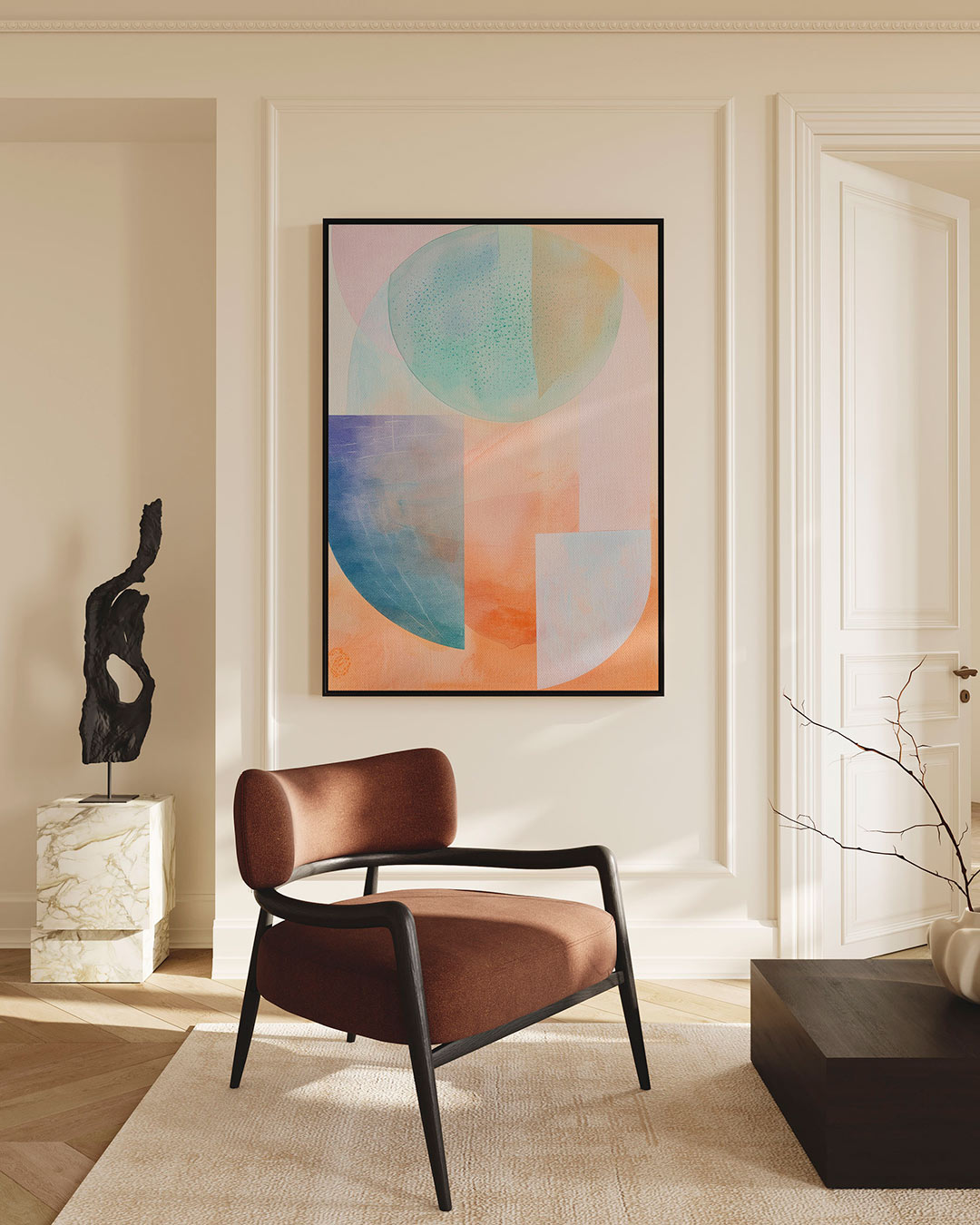 Vormen en kleuren Kunstwerk