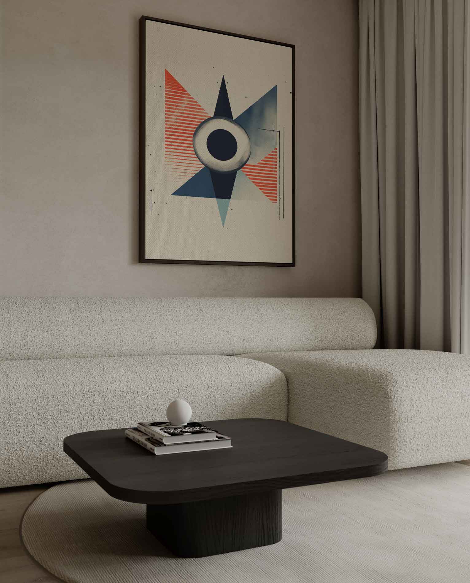 Geometrische Vortex Kunstwerk-canvas-dibond-plexiglas-wanddecoratie-WallArtistic