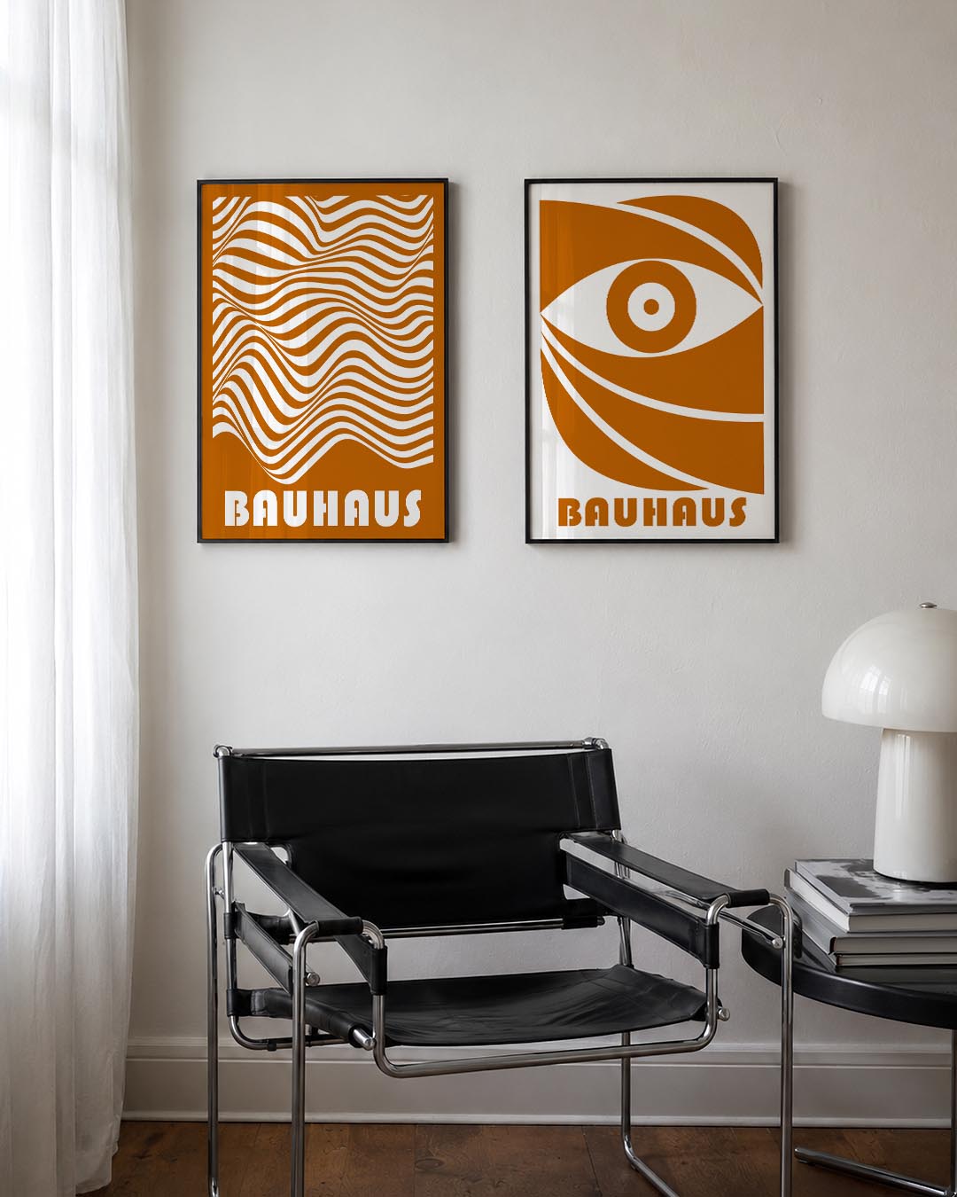 Golvend lijnenspel Posterset