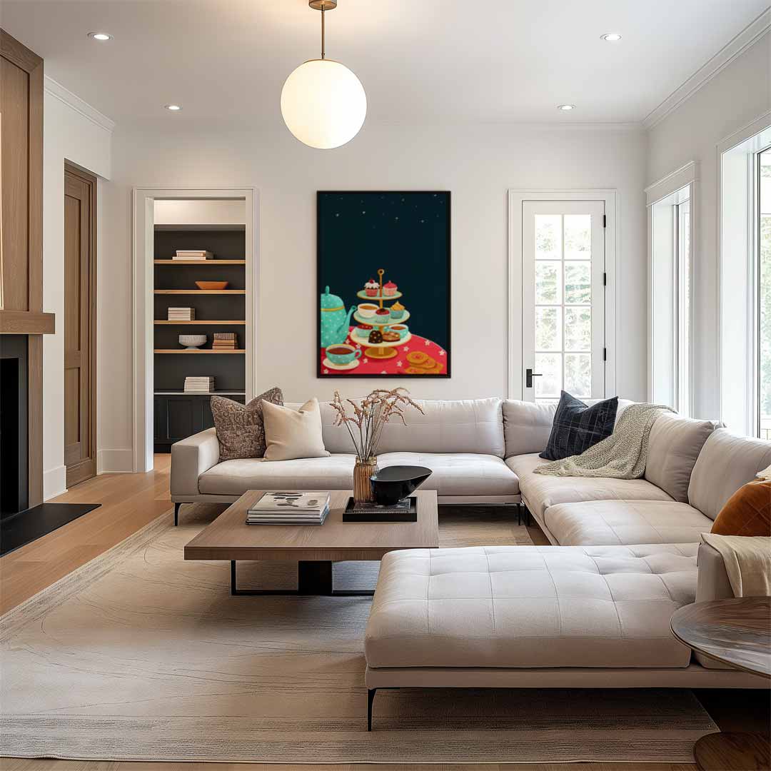Afternoon Tea Delights Kunstwerk-canvas-dibond-plexiglas-wanddecoratie-WallArtistic