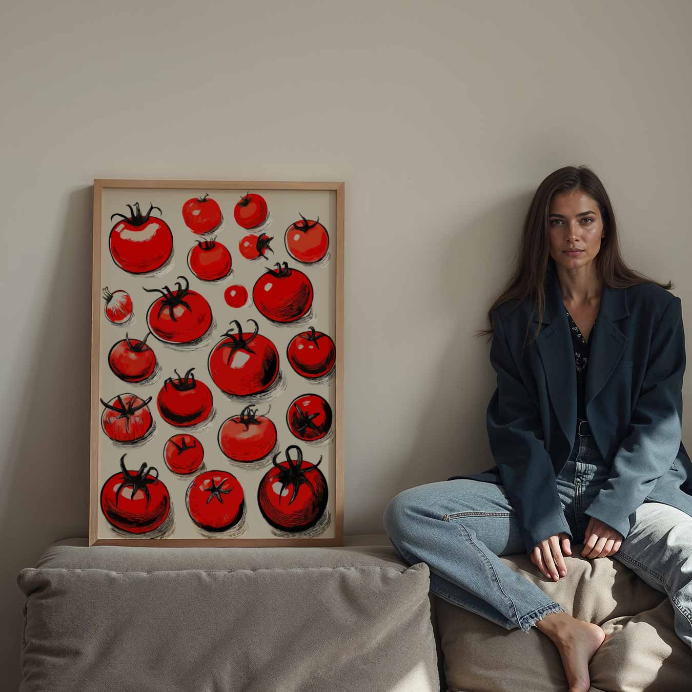 Sfeervolle Tomaten Illustratie Poster