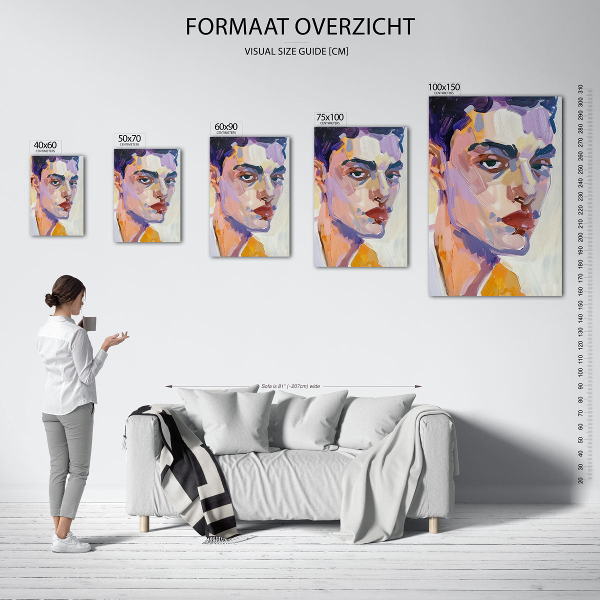 Portretstudie Kunstwerk
