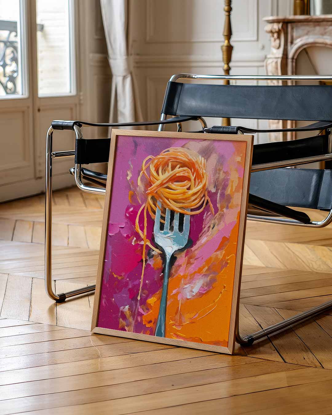 Smakelijke Kleuren Spaghetti Poster
