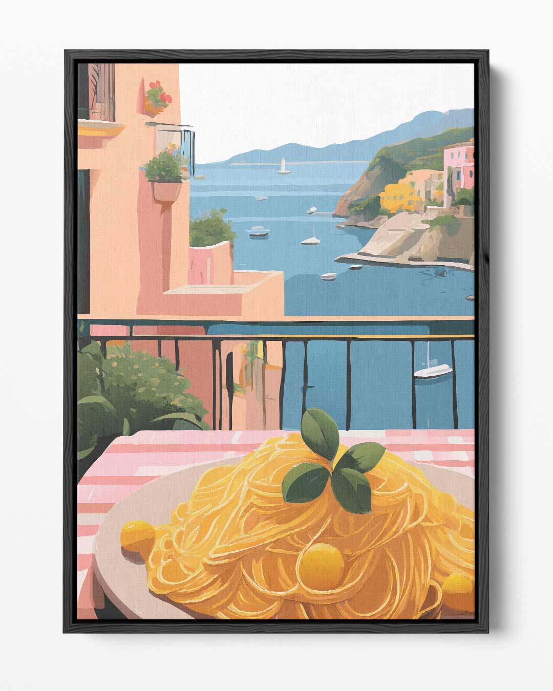 Mediterrane Zomerdroom Kunstwerk-canvas-dibond-plexiglas-wanddecoratie-WallArtistic
