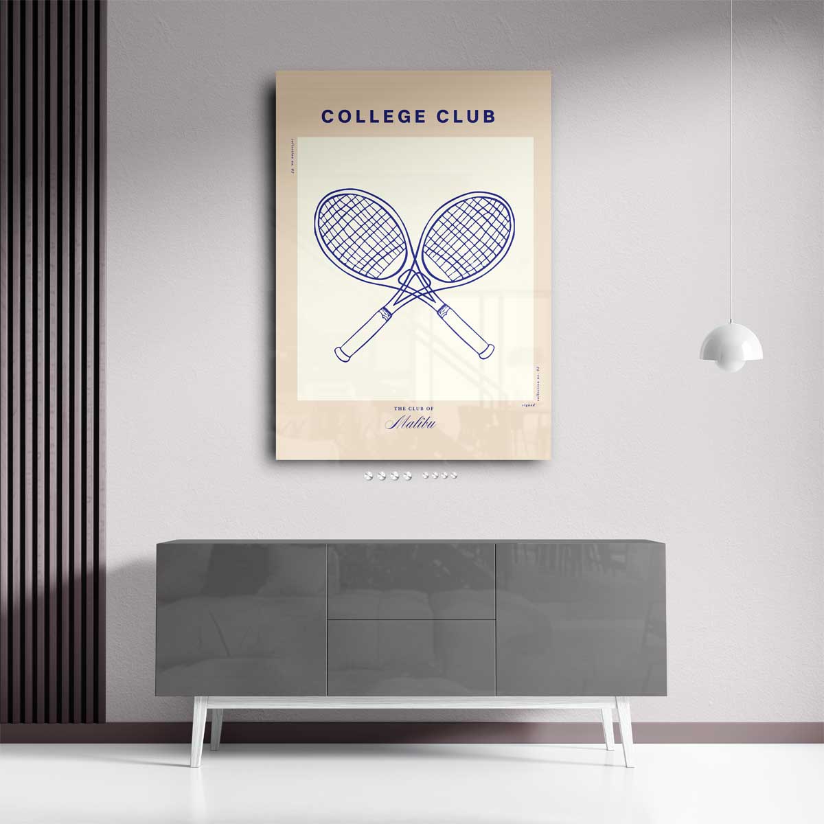 College Club Tennisposter