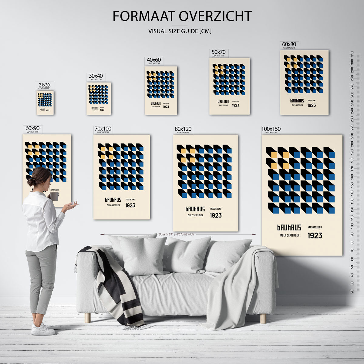 Vorm en schaduw Poster