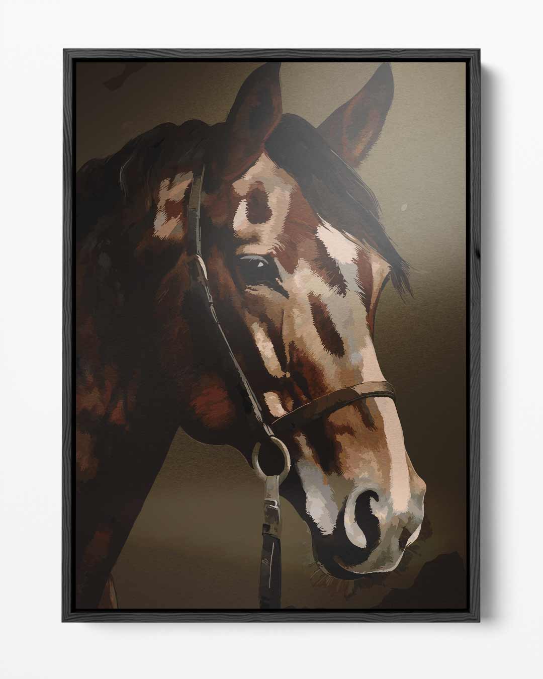 Elegante Paardenblik Kunstwerk-canvas-dibond-plexiglas-wanddecoratie-WallArtistic