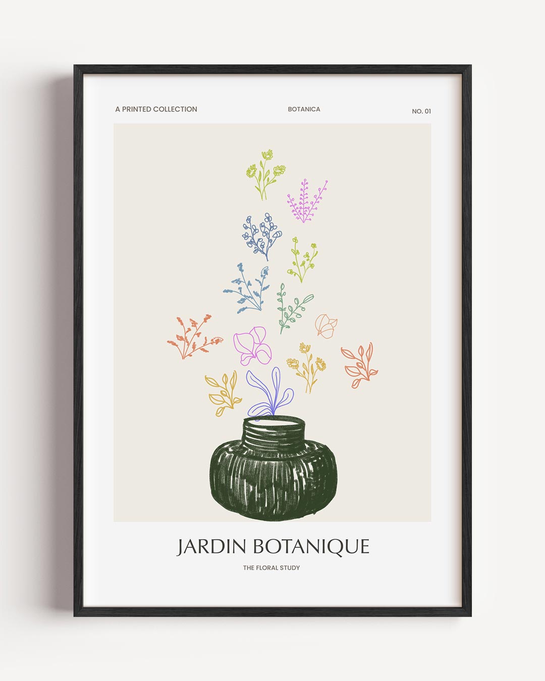 Botanische Bloemenposter-WallArtistic