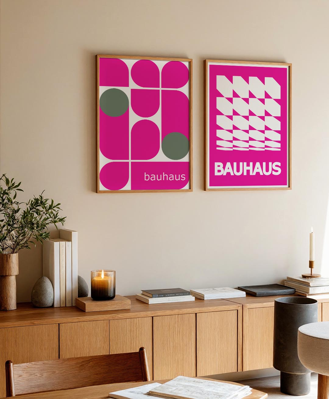 Vormen en kleurvlakken Posterset