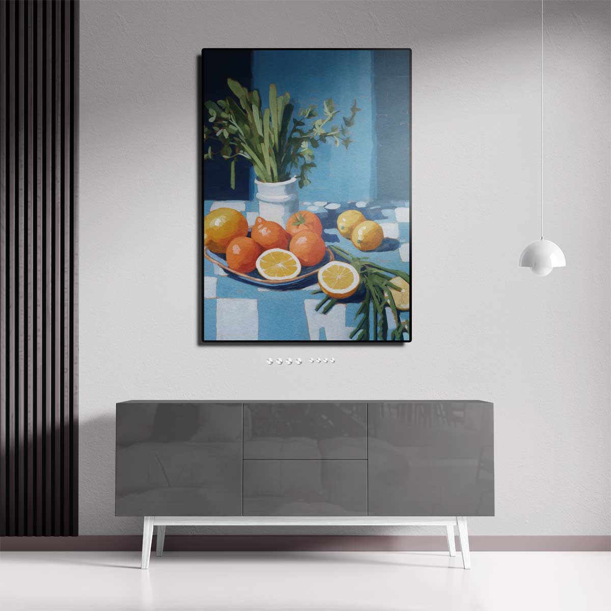Frisse Citrussymfonie Kunstwerk-canvas-dibond-plexiglas-wanddecoratie-WallArtistic