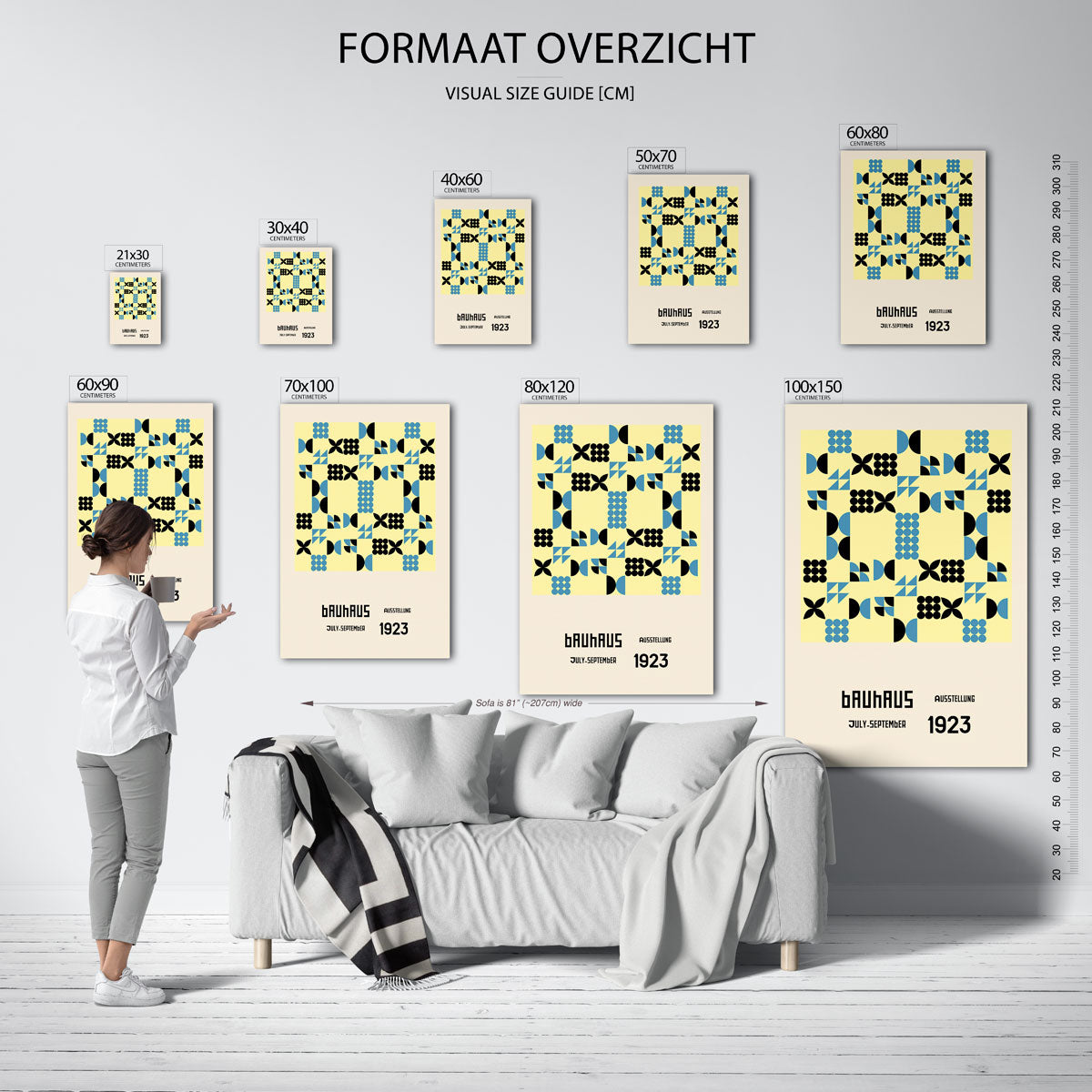 Vormritme en kleur Poster
