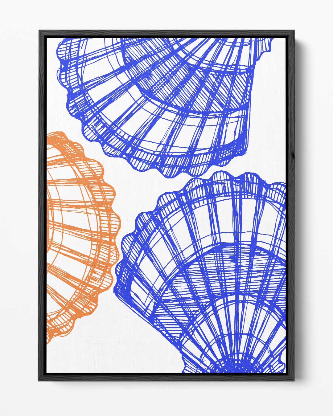 Zomerse Schelppatronen Kunstwerk-canvas-dibond-plexiglas-wanddecoratie-WallArtistic