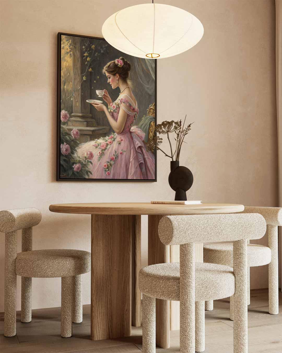 Dromerige Theetijd Kunstwerk-canvas-dibond-plexiglas-wanddecoratie-WallArtistic