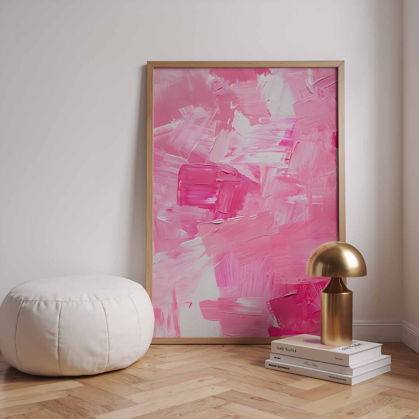 Romantische Roze Abstracte Poster