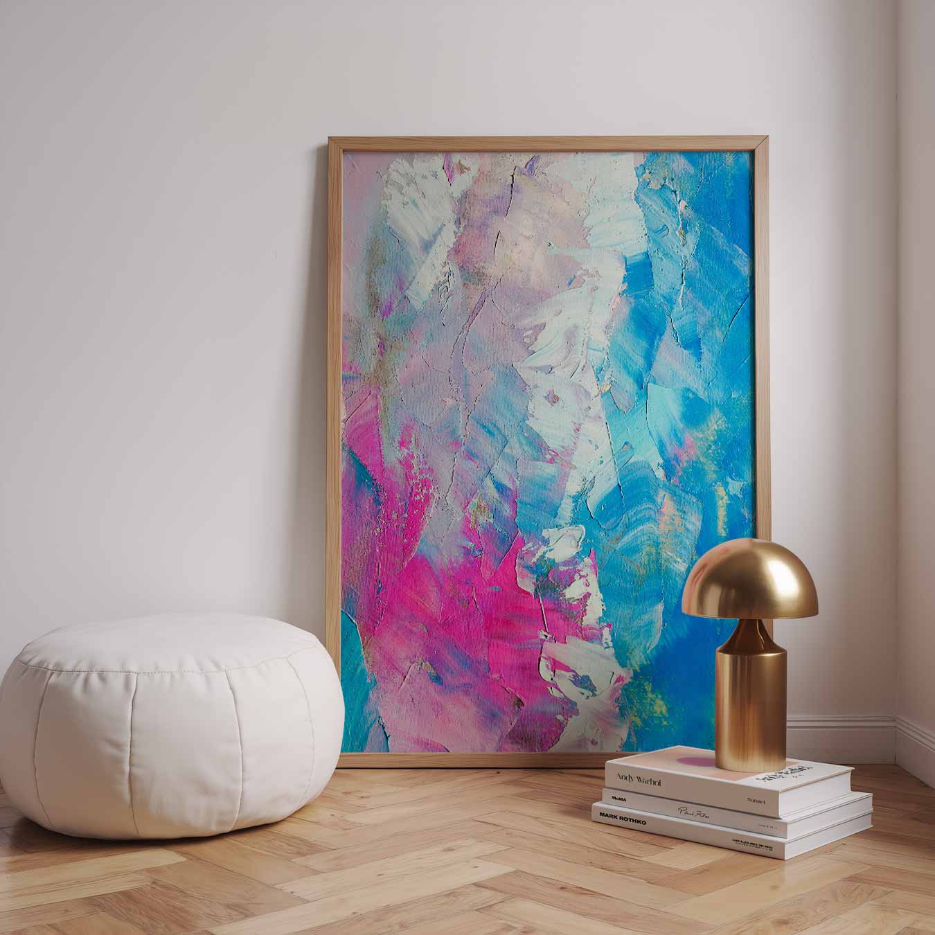 Abstracte Kleurenpracht Poster