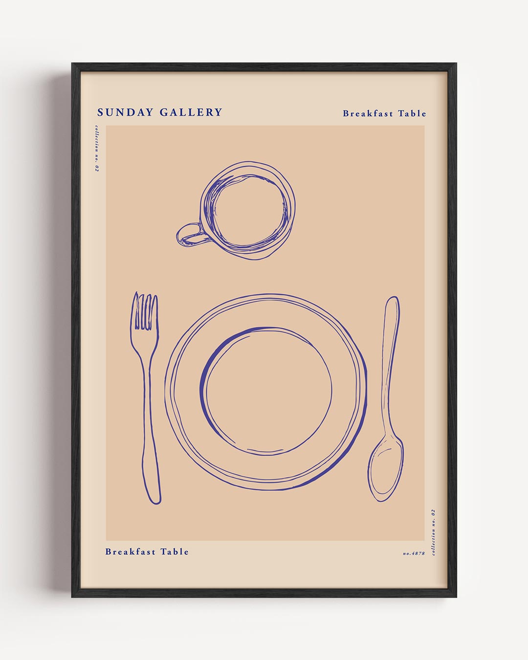 Ontbijttafel Illustratie Poster-WallArtistic