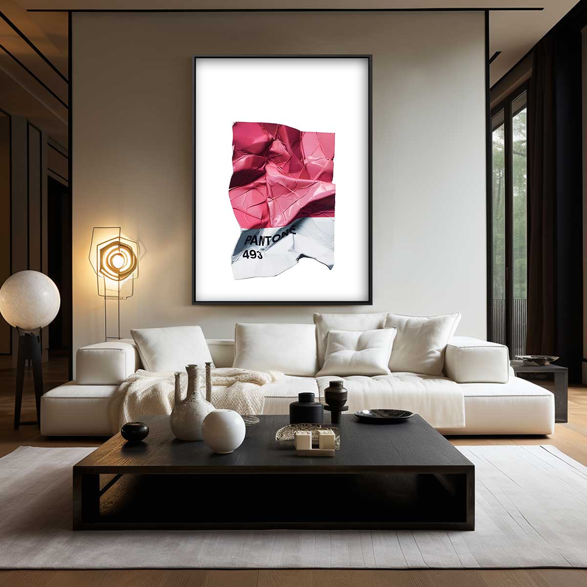 Crushed Pantone Art Kunstwerk-canvas-dibond-plexiglas-wanddecoratie-WallArtistic