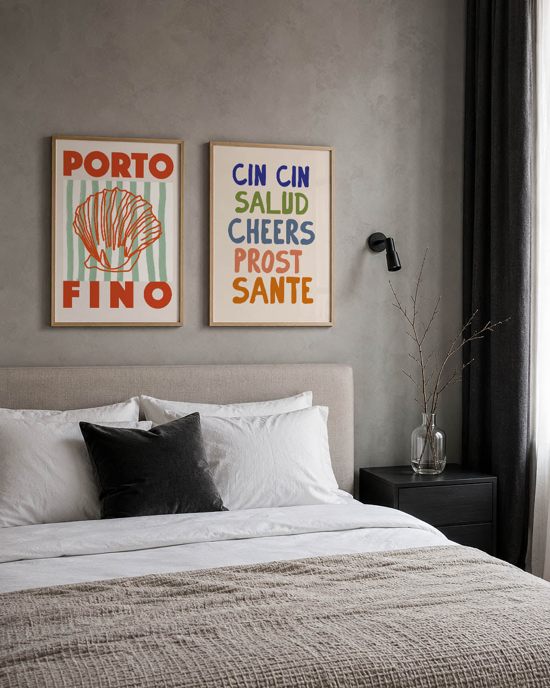 Schelpen en strepen Posterset